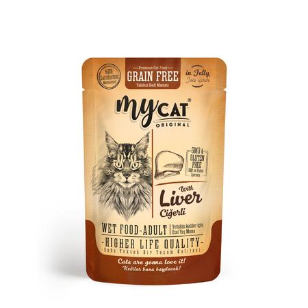 Mycat Ciğerli Pouch Yaş Mama 85gr 4078 