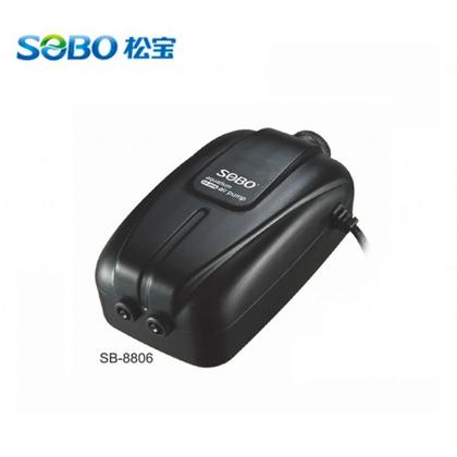 6 Sobo Hava Motoru Çift Çıkış 8W-2.5L/Min has-SB-880