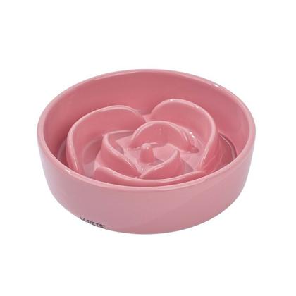 Serene Rose Seramik Yavaş Yeme Mama Kabı 300ml Pink 60531907