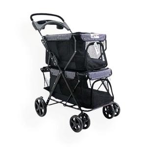 BL04 8682689204737  Zampa Twins Kedi & Köpek Arabası Siyah, 51x85x100cm sfrp