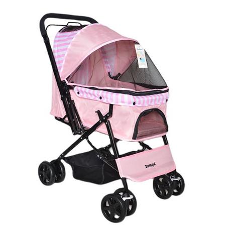 BL08 - 8682689204799 Zampa Nova Kedi & Köpek arabası pembe 52*76.5*95cm sfrp