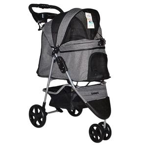 SP03PLUS - 8682689205413 Zampa TriBoro Kedi & Köpek Arabası Gri, 45x80x90cm sfrp