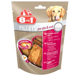 8in1 Fillets Pro Skin ve Coat Tavuklu Köpek Ödül Maması 80gr adp-660983 - 112419