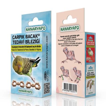 kanaryapoo Çarpık Bacak Tedavi Bileziği (Muhabbet Kuşları)