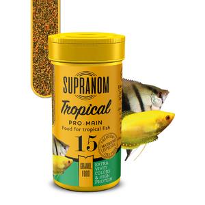 Supranom küçük ağızlı tropical balıklar pro-main granul food 100ml (15)