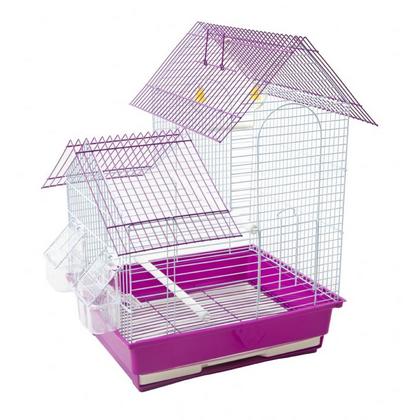 A4008-1 BİRDLİFE ÇİFT KAPILI VİLLA KUŞ KAFESİ  34,5X28X46CM brsp