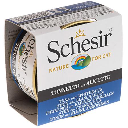 ADP-C139-Schesir For Cat Jöle İçerisinde Ton ve Ringa Balıklı Kedi Maması 85gr-750037