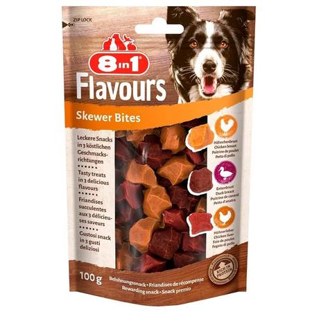ADP-661619 8in1 Flavours Skewer Bites Kuşbaşı Dilimli Çiğneme Köpek Ödül Maması 100 gr - 152538
