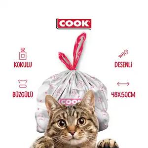 Akıllı Kedi Tuvaleti Büzgülü Sabun Kokulu Çöp Torbası Ebat 2 - 20 Yaprak 48X50 cm