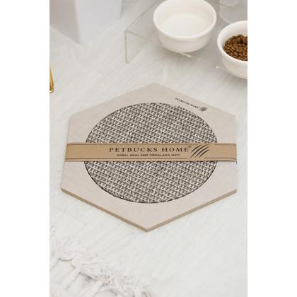 altıgen kedi tırmalama matı gri petbucks