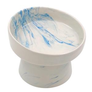 ayaklı mama mavi Seramik Kap