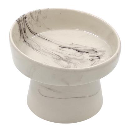 ayaklı mama siyah Seramik Kap