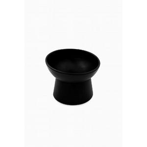 ayaklı mama/su kabı mat siyah