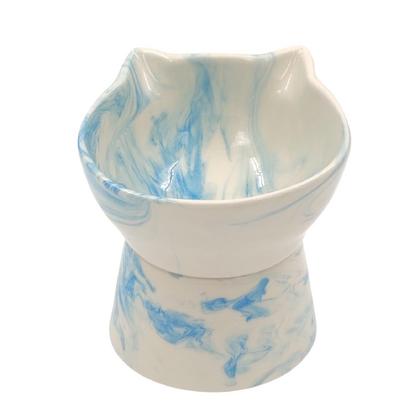 Ayaklı Su Mavi Seramik Kap 6034