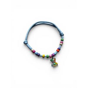 Ayarlanabil İp Kolye Mavi M Beden 30-50cm