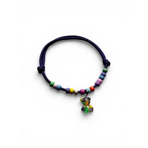 Ayarlanabilir İp Kolye Mor L Beden 39-65cm