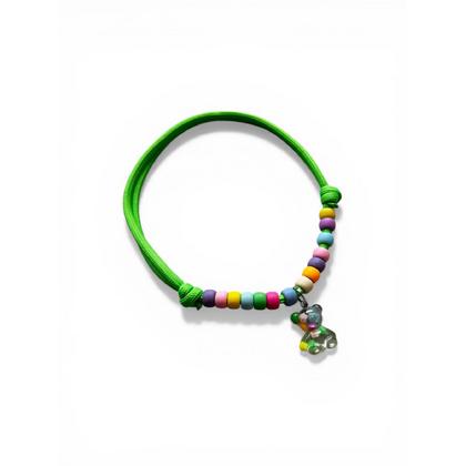 Ayarlanabilir İp Kolye Yeşil L Beden 39-65cm