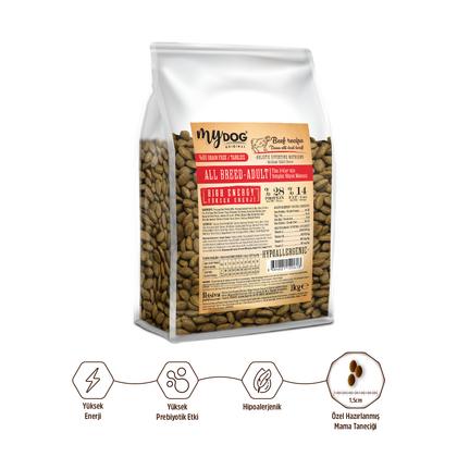 Az Tahıllı Dana Etli Yüksek Enerji Yetişkin Tüm Irk Köpek Maması 1kg
