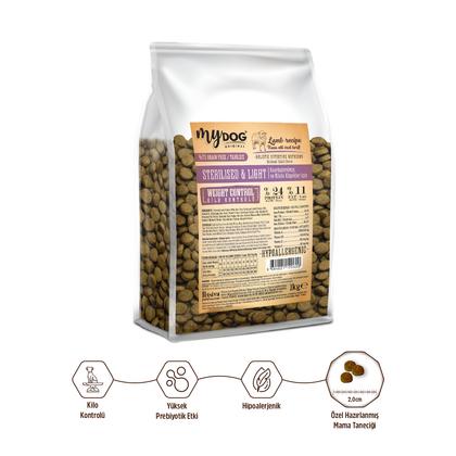 Az Tahıllı Kuzu Etli Diyet & Kısır Köpek Maması 1kg