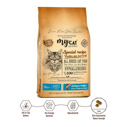 Az Tahıllı Skin Care Somon Balıklı Yetişkin Kedi Maması 10kg
