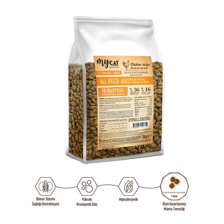 Az Tahıllı Urinary Tavuk Etli Yetişkin Kedi Maması 1kg