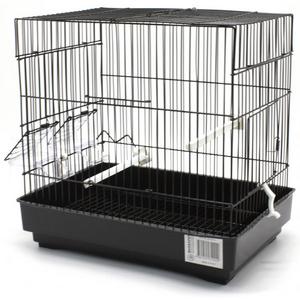 B1003-1 BİRDLİFE ÇİFT KAPILI KANARYA KAFESİ SİYAH  31X21,5X32CM brsp