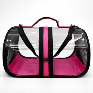 BACCO MİLANO ŞEFFAF ÇANTA PEMBE 44x28x28 cm