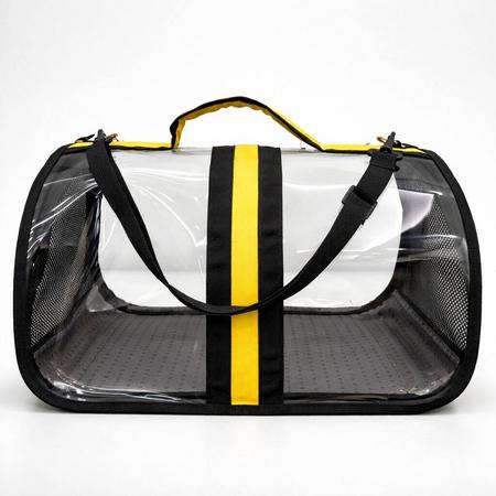 BACCO MİLANO ŞEFFAF ÇANTA SARI 44x28x28 cm