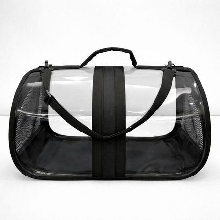 BACCO MİLANO ŞEFFAF ÇANTA SİYAH 44x28x28 cm