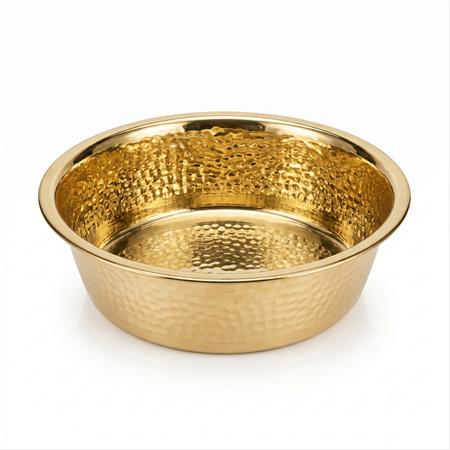 Bakır Su Ve Mama Kabı Kedi Ve Köpek  18cm