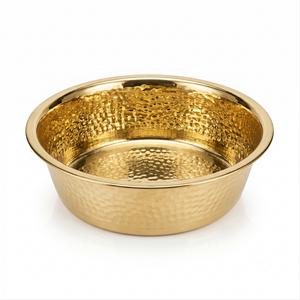 Bakır Su Ve Mama Kabı Kedi Ve Köpek  22cm