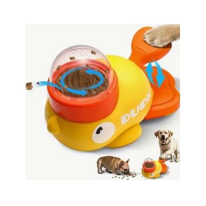 Başlıklı İnteraktif Ördek Model Basmalı Mama Dağıtıcı Oyuncak mad-369