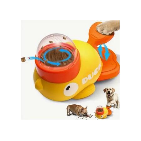 Başlıklı İnteraktif Ördek Model Basmalı Mama Dağıtıcı Oyuncak mad-369