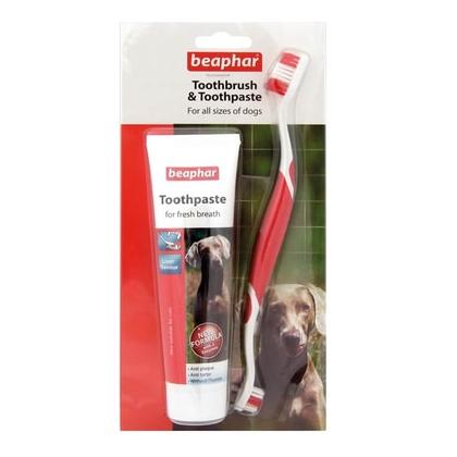Beaphar Köpek Diş Fırçası ve Diş Macunu Seti ADP-015303