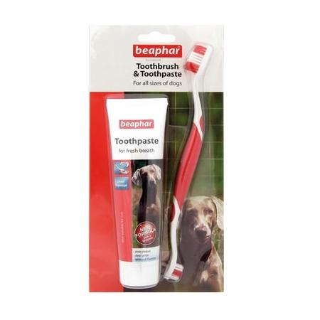 Beaphar Köpek Diş Fırçası ve Diş Macunu Seti ADP-015303