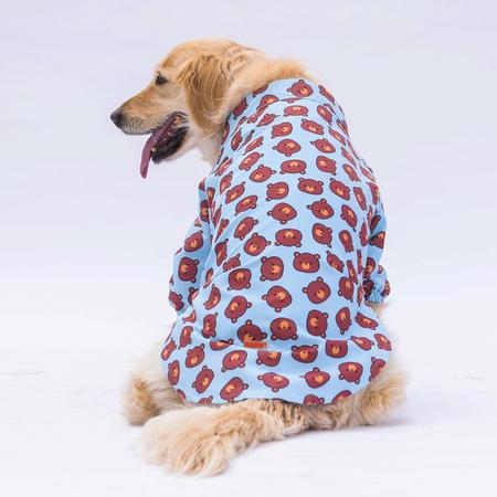 Bear Desenli Büyük Gömlek 5XL YPAW-24452