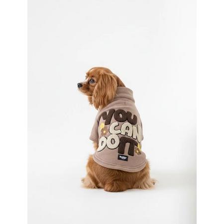 Bej Hakim Yaka Comfort Fit Köpek Sweat Ceketi (WarmFlex Koleksiyonu) XL Beden