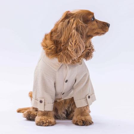 Bej Linen Look Gömlek L YPAW-24403