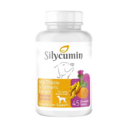 BioPetActive Silycumin 1,5 45 Tablet (Kedi ve Köpekler İçi̇n Zerdaçal Ve Devedi̇keni̇ Tableti̇) 67,5 Gr