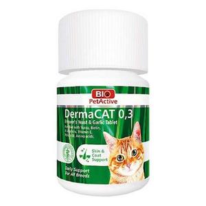 BPA-137 Bio Pet Active 0,3 Dermacat Brewers Yeast Kedi Tüy Bakımı 22,50 Gr (75 Tablet)