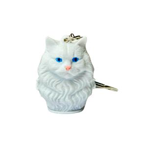 British Longhair Beyaz Büst Anahtarlık PLA000274