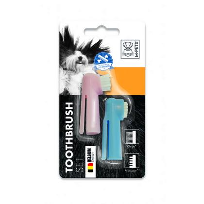 brsp 10106799 M-PETS TOOTHBRUSH PARMAK DİŞ FIRÇASI 2Lİ