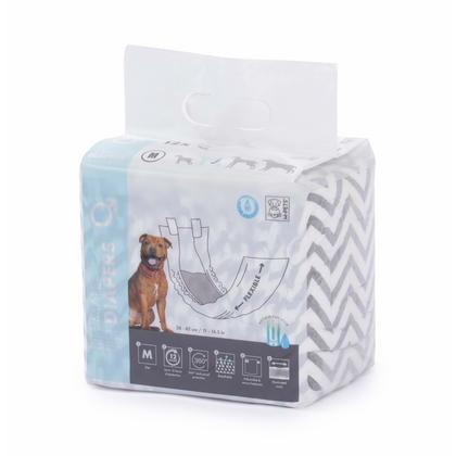 brsp 10116299 M-PETS DIAPERS ERKEK KÖPEKLER İÇİN KÜLOT BEZ (M) 12'Li