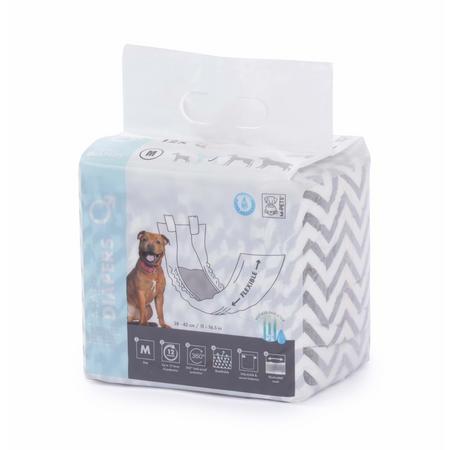 brsp 10116299 M-PETS DIAPERS ERKEK KÖPEKLER İÇİN KÜLOT BEZ (M) 12'Li