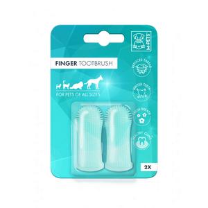 BRSP-10125999 M-PETS FINGER SİLİKON PARMAK DİŞ FIRÇASI 2Lİ