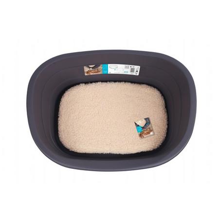 BRSP-10202513 M-PETS JAVA PLASTİK KÖPEK YATAĞI+MİNDER (M)
