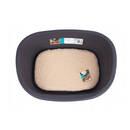 BRSP-10202613 M-PETS JAVA PLASTİK KÖPEK YATAĞI+MİNDER (L)