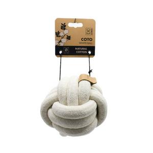 brsp-10647501 M-PETS COTO WHITE BALL 15CM ÖRGÜ TOP OYUNCAK