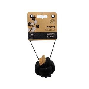 brsp-10647608 M-PETS COTO BLACK BALL 6,5CM ÖRGÜ TOP OYUNCAK