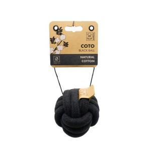 brsp-10647708 M-PETS COTO BLACK BALL 9,5CM ÖRGÜ TOP OYUNCAK